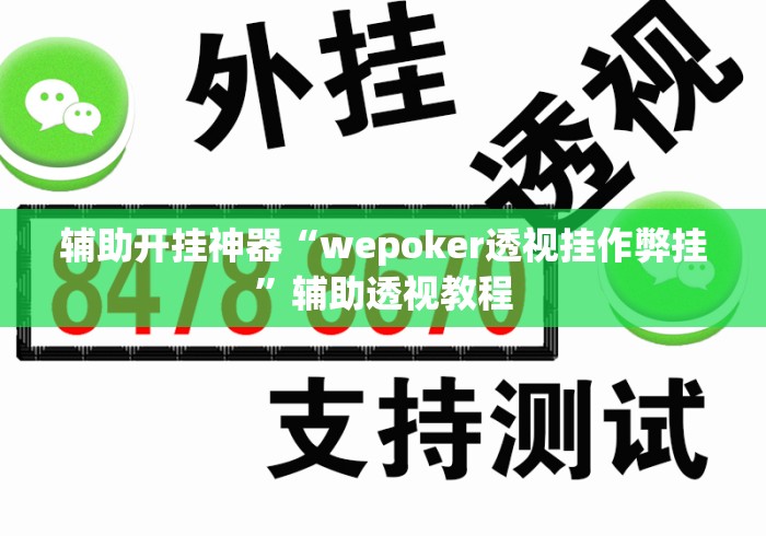 辅助开挂神器“wepoker透视挂作弊挂	”辅助透视教程