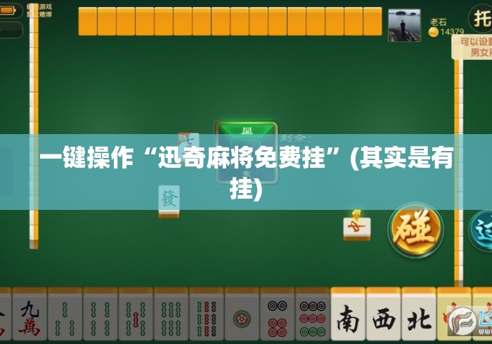 一键操作“迅奇麻将免费挂”(其实是有挂)