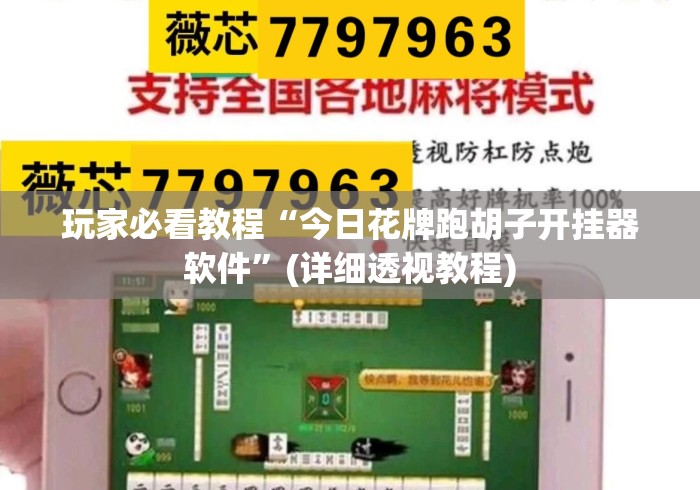 玩家必看教程“今日花牌跑胡子开挂器软件	”(详细透视教程)