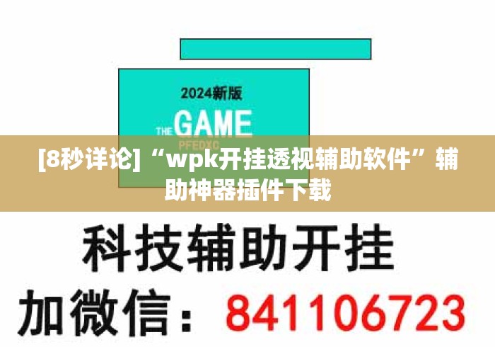 [8秒详论]“wpk开挂透视辅助软件”辅助神器插件下载