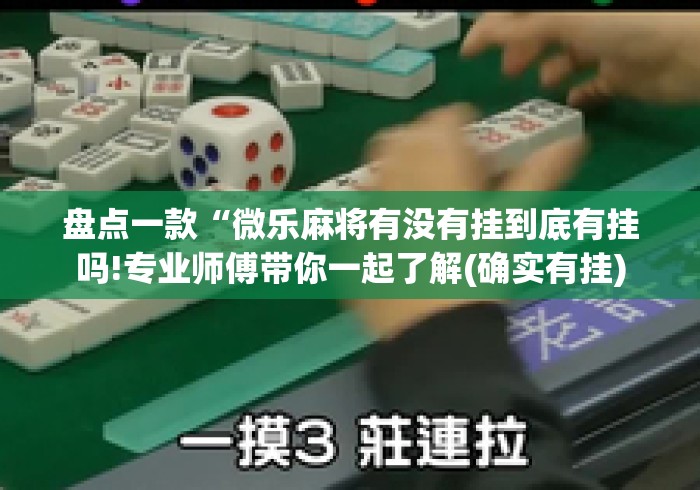 盘点一款“微乐麻将有没有挂到底有挂吗!专业师傅带你一起了解(确实有挂)