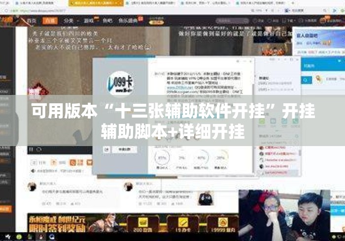 可用版本“十三张辅助软件开挂	”开挂辅助脚本+详细开挂