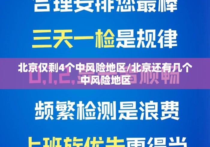 北京仅剩4个中风险地区/北京还有几个中风险地区