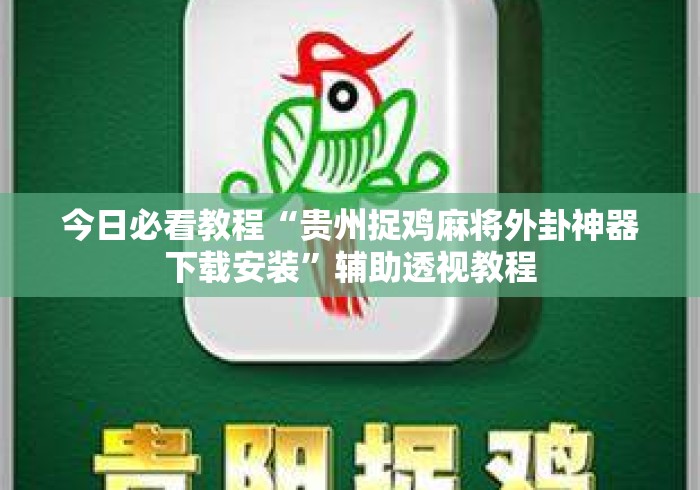 今日必看教程“贵州捉鸡麻将外卦神器下载安装”辅助透视教程