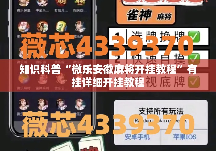 知识科普“微乐安徽麻将开挂教程”有挂详细开挂教程
