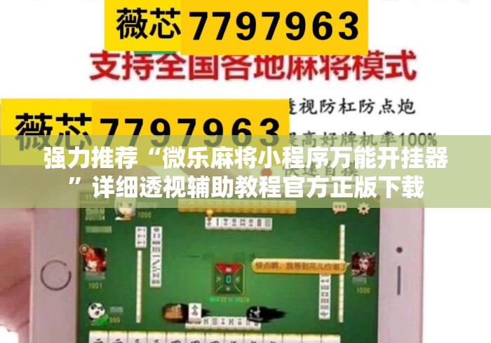 强力推荐“微乐麻将小程序万能开挂器”详细透视辅助教程官方正版下载
