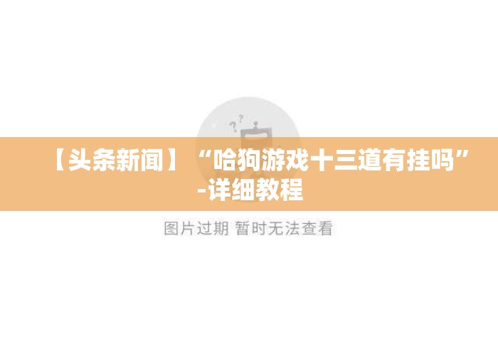 【头条新闻】“哈狗游戏十三道有挂吗”-详细教程