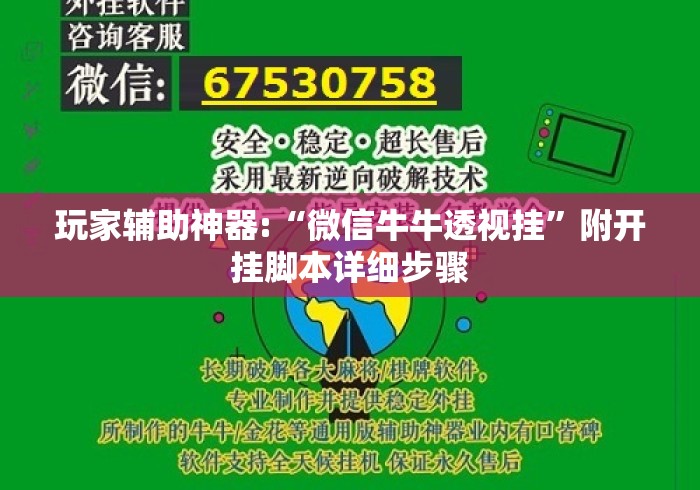 玩家辅助神器:“微信牛牛透视挂	”附开挂脚本详细步骤