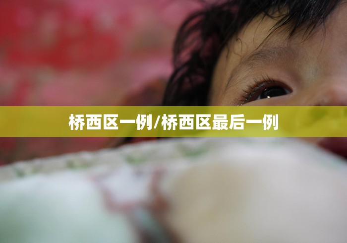 桥西区一例/桥西区最后一例 桥西区一例/桥西区最后一例