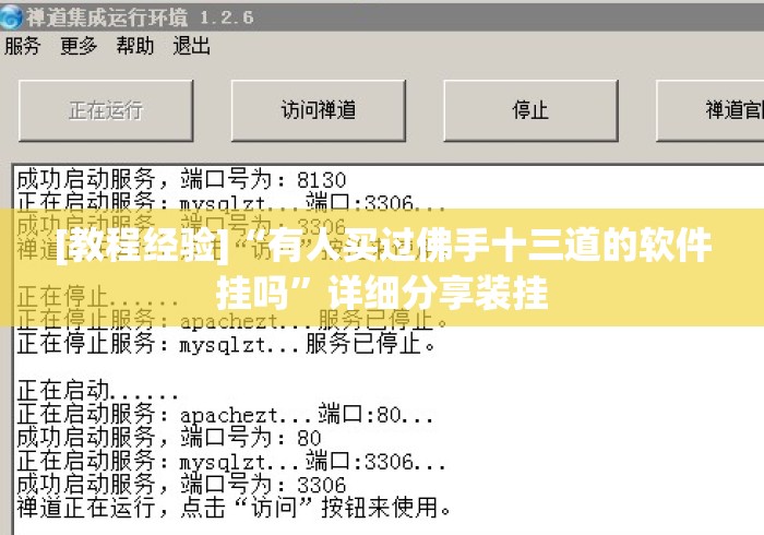 [教程经验]“有人买过佛手十三道的软件挂吗	”详细分享装挂