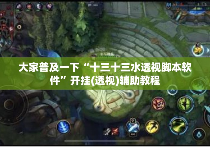 大家普及一下“十三十三水透视脚本软件”开挂(透视)辅助教程