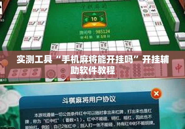 实测工具“手机麻将能开挂吗	”开挂辅助软件教程