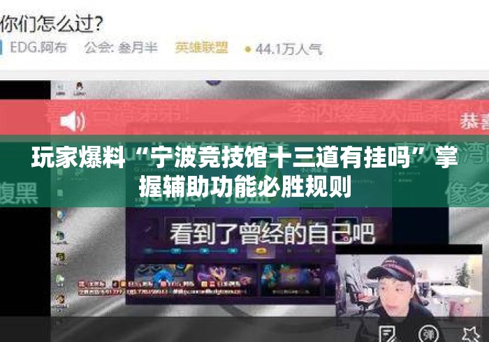 玩家爆料“宁波竞技馆十三道有挂吗”掌握辅助功能必胜规则