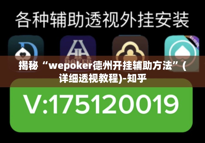 揭秘“wepoker德州开挂辅助方法	”(详细透视教程)-知乎