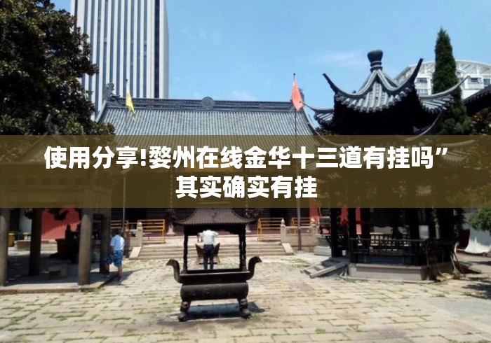 使用分享!婺州在线金华十三道有挂吗”其实确实有挂