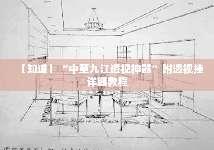 【知道】“中至九江透视神器”附透视挂详细教程