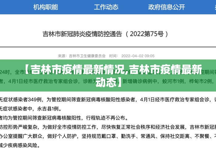 【吉林市疫情最新情况,吉林市疫情最新动态】