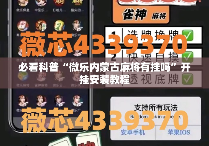 必看科普“微乐内蒙古麻将有挂吗”开挂安装教程