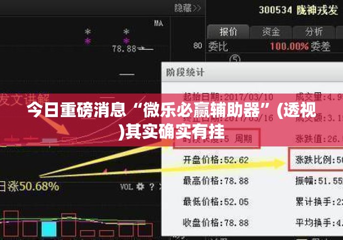 今日重磅消息“微乐必赢辅助器”(透视)其实确实有挂