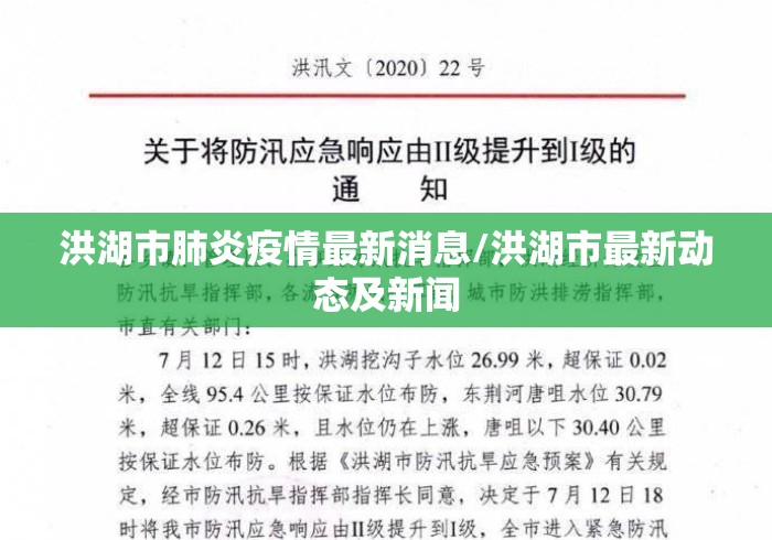 洪湖市肺炎疫情最新消息/洪湖市最新动态及新闻