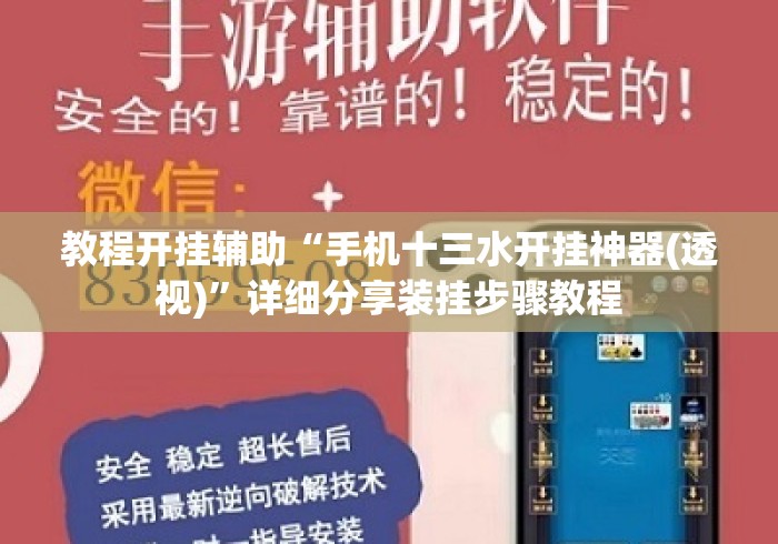 教程开挂辅助“手机十三水开挂神器(透视)”详细分享装挂步骤教程