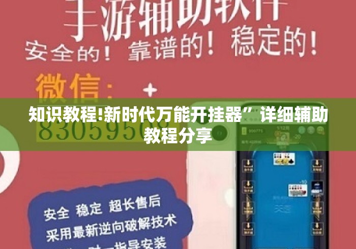 知识教程!新时代万能开挂器”详细辅助教程分享