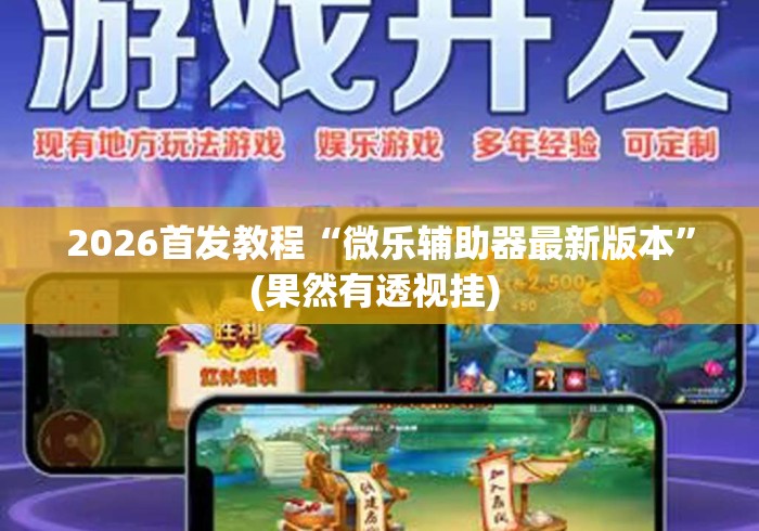 2026首发教程“微乐辅助器最新版本”(果然有透视挂) 