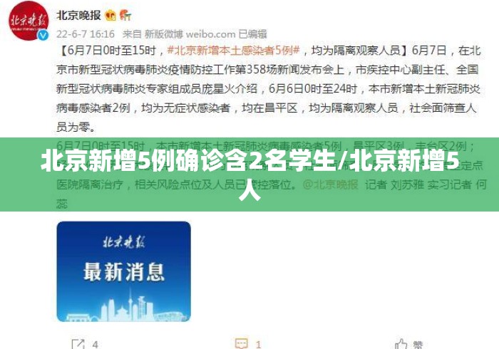 北京新增5例确诊含2名学生/北京新增5人