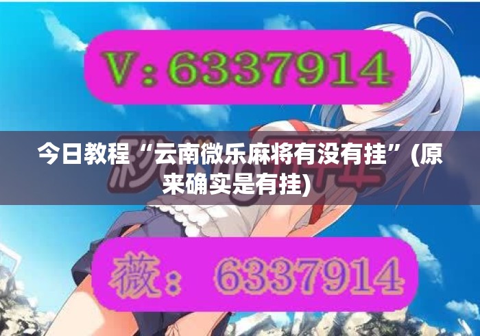 今日教程“云南微乐麻将有没有挂	”(原来确实是有挂) 