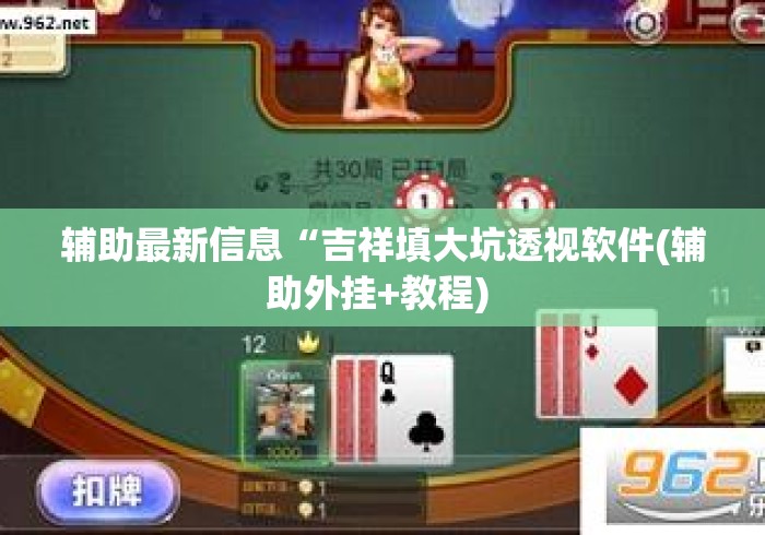 辅助最新信息“吉祥填大坑透视软件(辅助外挂+教程) 辅助最新信息“吉祥填大坑透视软件(辅助外挂+教程)