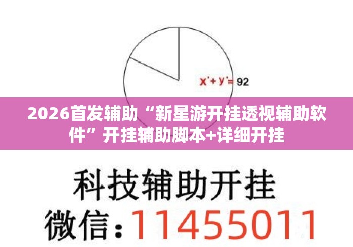 2026首发辅助“新星游开挂透视辅助软件”开挂辅助脚本+详细开挂