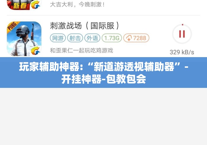 玩家辅助神器:“新道游透视辅助器”-开挂神器-包教包会