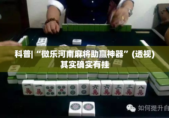 给大家讲解“微乐内蒙麻将开挂版本软件”揭秘透视辅助万能挂用法