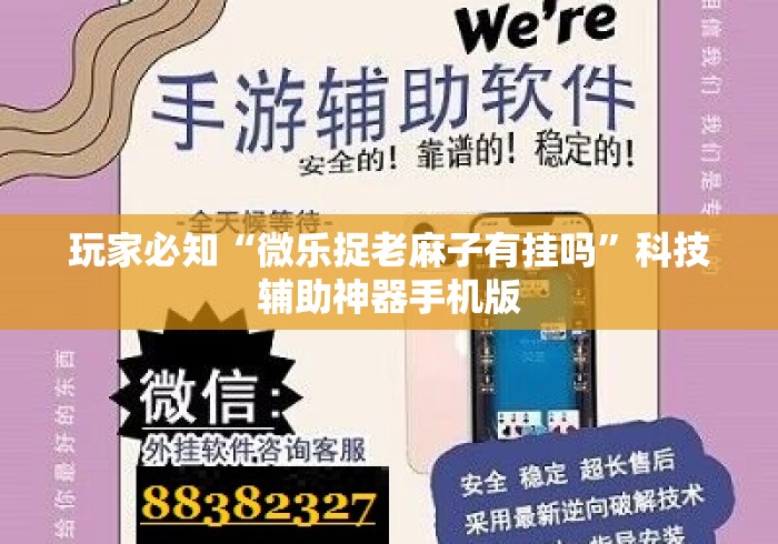 玩家必知“微乐捉老麻子有挂吗”科技辅助神器手机版