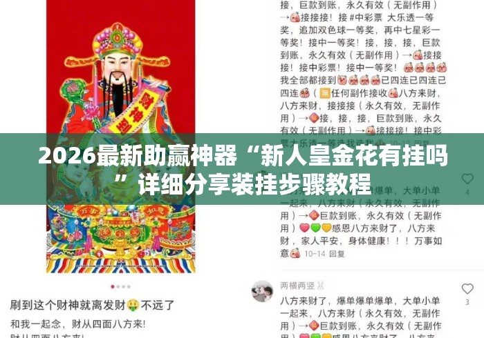 2026最新助赢神器“新人皇金花有挂吗”详细分享装挂步骤教程