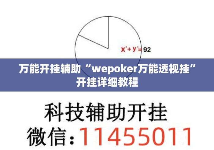 万能开挂辅助“wepoker万能透视挂	”开挂详细教程