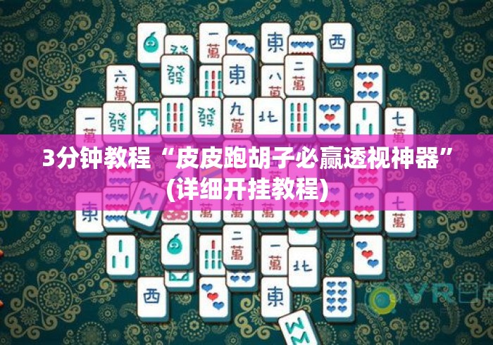 3分钟教程“皮皮跑胡子必赢透视神器”(详细开挂教程)
