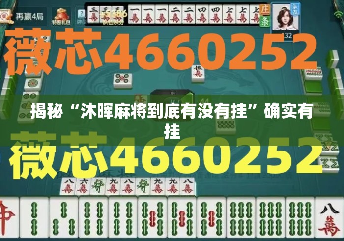 揭秘“沐晖麻将到底有没有挂	”确实有挂