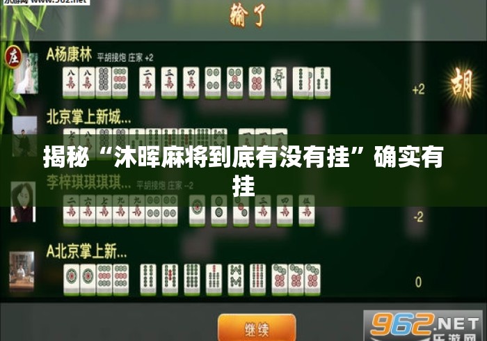 揭秘“沐晖麻将到底有没有挂”确实有挂
