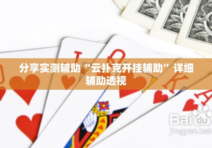 分享实测辅助“云扑克开挂辅助”详细辅助透视