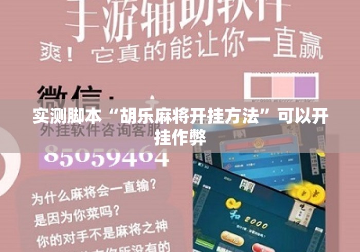 实测脚本“胡乐麻将开挂方法”可以开挂作弊