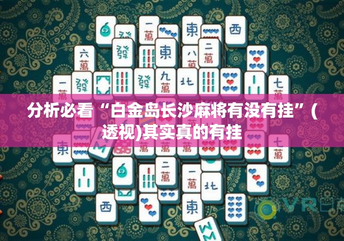 分析必看“白金岛长沙麻将有没有挂”(透视)其实真的有挂