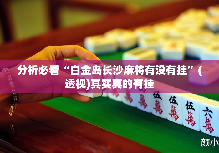 分析必看“白金岛长沙麻将有没有挂	”(透视)其实真的有挂