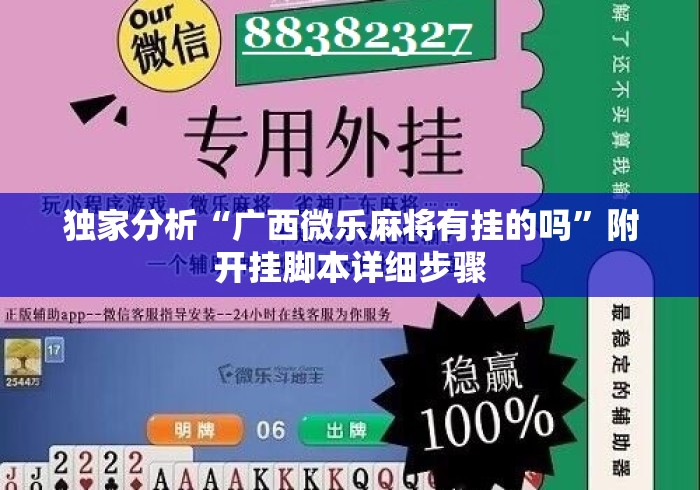 独家分析“广西微乐麻将有挂的吗”附开挂脚本详细步骤