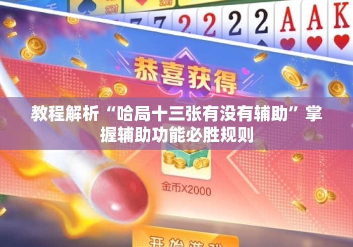 教程解析“哈局十三张有没有辅助”掌握辅助功能必胜规则
