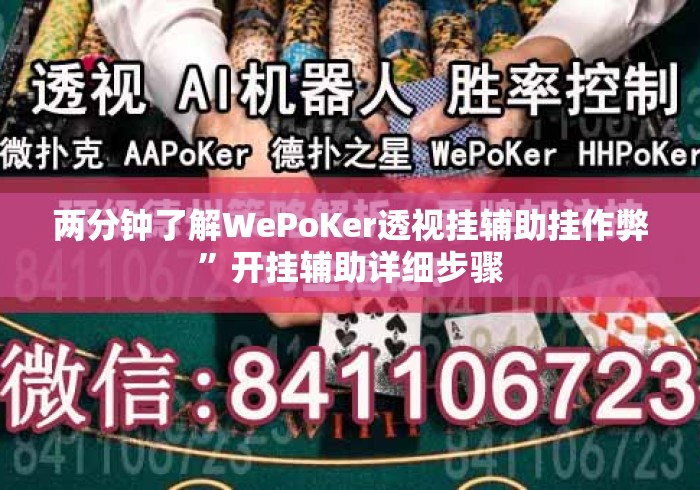 两分钟了解WePoKer透视挂辅助挂作弊”开挂辅助详细步骤