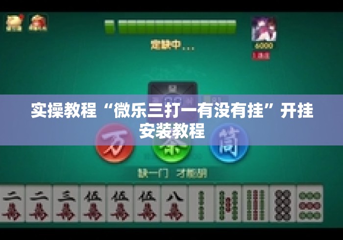 实操教程“微乐三打一有没有挂	”开挂安装教程
