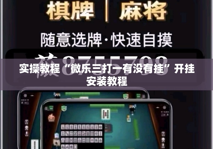 实操教程“微乐三打一有没有挂”开挂安装教程