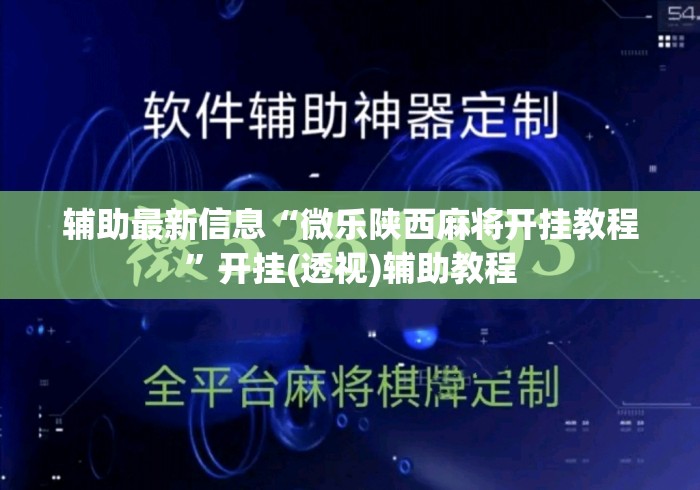 辅助最新信息“微乐陕西麻将开挂教程”开挂(透视)辅助教程