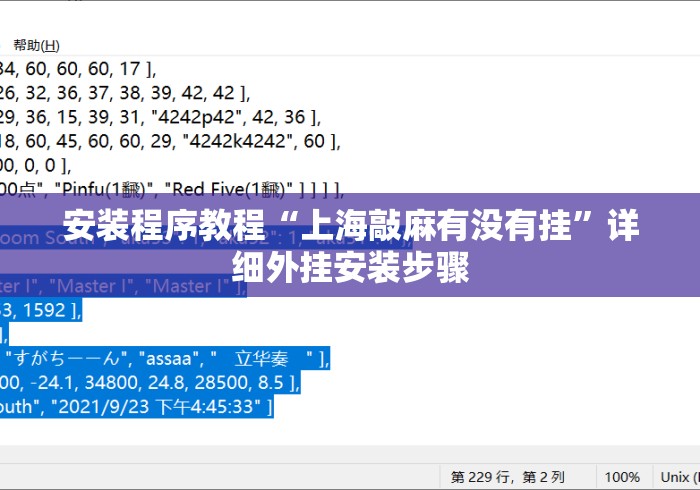 安装程序教程“上海敲麻有没有挂”详细外挂安装步骤